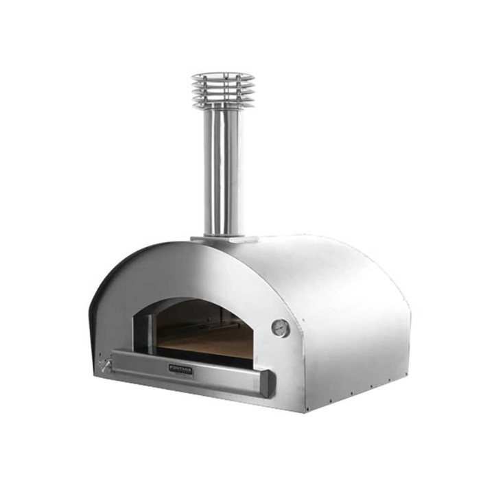 Fontana Mangiafuoco INOX -kaasupizzauuni, 60 × 80 cm, 4 pizzaa