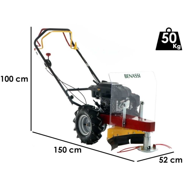 Benassi MD 555 R pyörillä kulkeva raivaussahakone, Rato R150, 55 cm