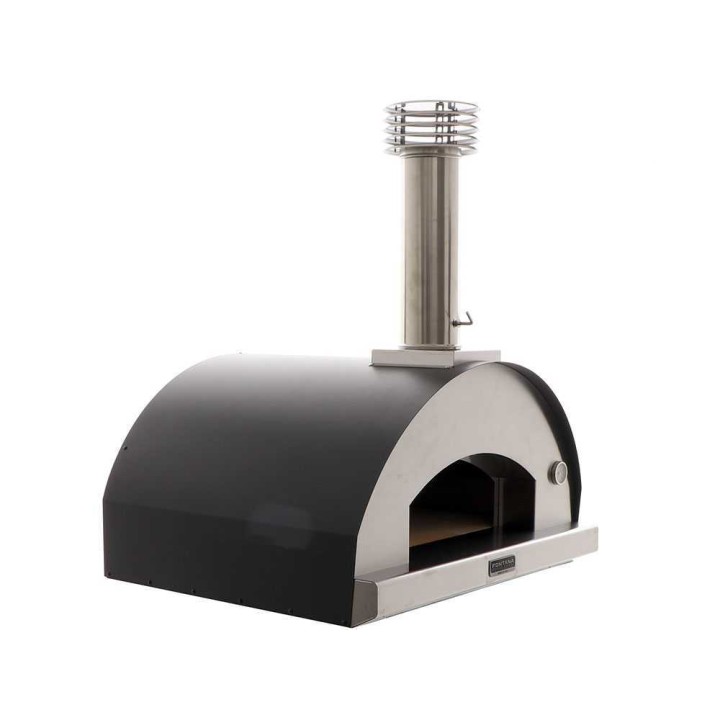 Fontana Mangiafuoco puulämmitteinen pizzauuni, antrasiitinharmaa, 60 × 80 cm