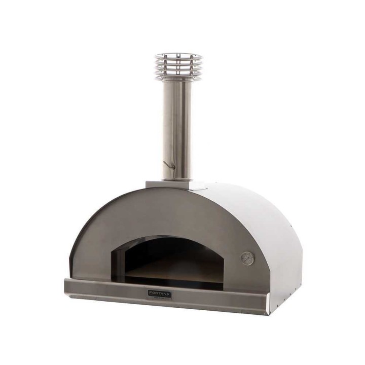Fontana Mangiafuoco puulämmitteinen pizzauuni, antrasiitinharmaa, 60 × 80 cm