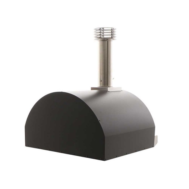 Fontana Mangiafuoco puulämmitteinen pizzauuni, antrasiitinharmaa, 60 × 80 cm