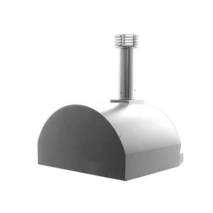 Fontana Mangiafuoco INOX puulämmitteinen pizzauuni, 60 × 80 cm