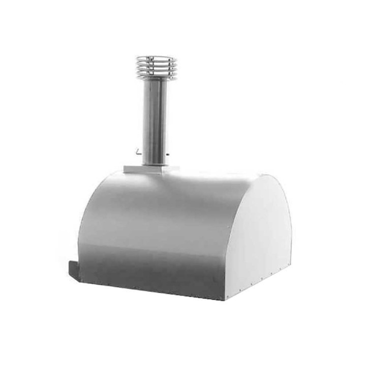 Fontana Mangiafuoco INOX puulämmitteinen pizzauuni, 60 × 80 cm