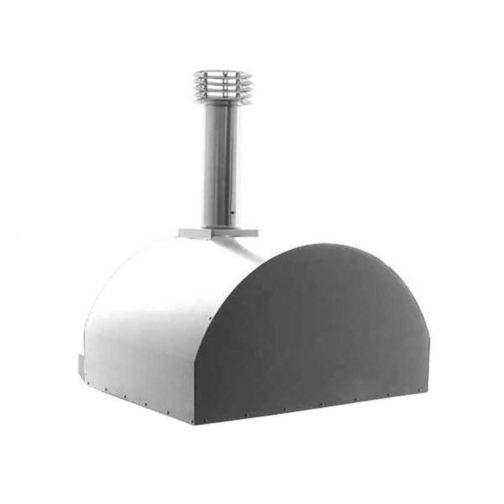 Fontana Mangiafuoco INOX puulämmitteinen pizzauuni, 60 × 80 cm