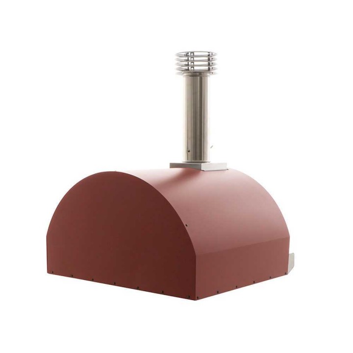 Fontana Mangiafuoco Rosso puulämmitteinen pizzauuni, 60 × 80 cm