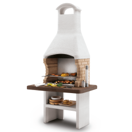Palazzetti Brest 3 muurattu puu ja hiiligrilli 68 40 cm