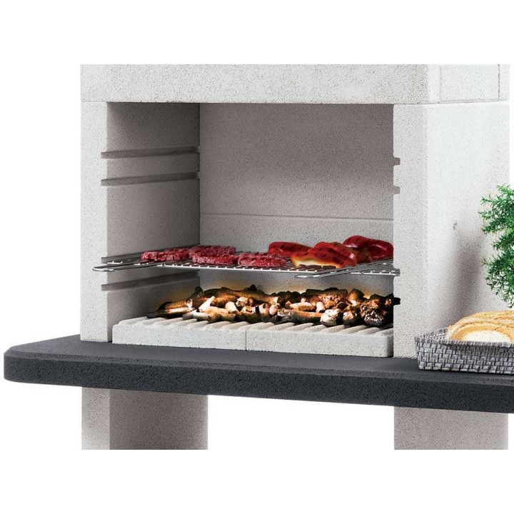Palazzetti Dubai muurattu puu- ja hiiligrilli, 68 × 40 cm, 520 kg