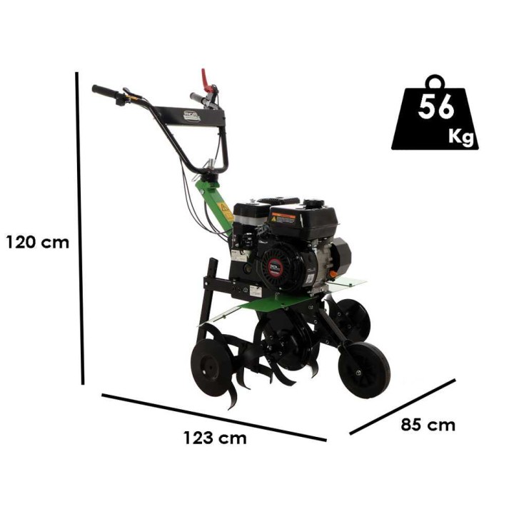 Lampacrescia MGM DL525 -bensiinijyrsin, 7 HP, Loncin 212 cm³, 85 cm