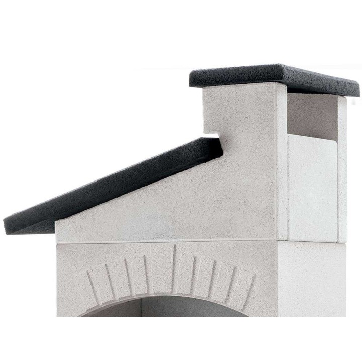 Palazzetti Guanaco 2 muurattu puu- ja hiiligrilli, 68 × 40 cm