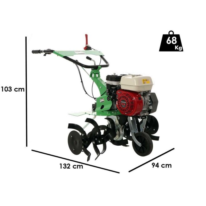 Lampacrescia MGM DL712 -bensiinijyrsin, Honda GX160, 5,5 HP, 90 cm, 2+1
