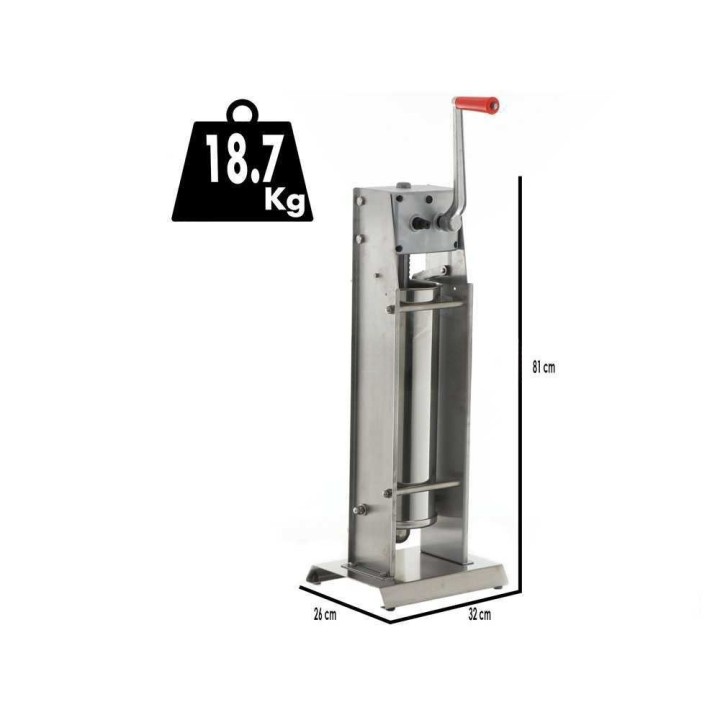 Tre Spade Mod. 10/V Deluxe manuaalinen täyttölaite, 10 kg, 2 nopeutta