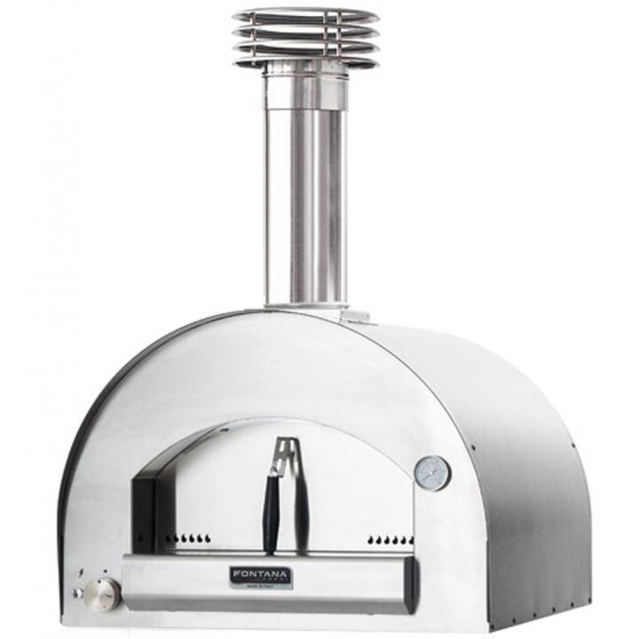 Fontana Margherita Antracite kaasu uuni 60 60 cm 2 pizzaa
