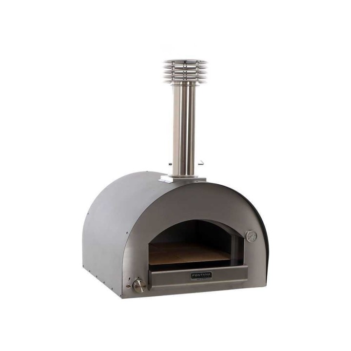 Fontana Margherita Antracite -kaasu-uuni, 60 × 60 cm, 2 pizzaa