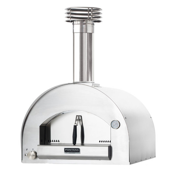 Fontana Margherita INOX kaasukäyttöinen ulkouuni 2 pizzaa