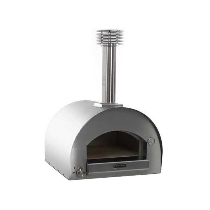 Fontana Margherita INOX kaasukäyttöinen ulkouuni, 2 pizzaa