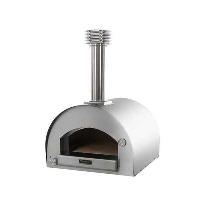 Fontana Margherita INOX kaasukäyttöinen ulkouuni, 2 pizzaa
