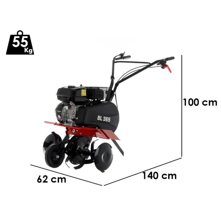 Benassi BL365 C bensiinijyrsin, 7 HP, 60 cm, Hwasdan H170F, 1+1-vaihteisto