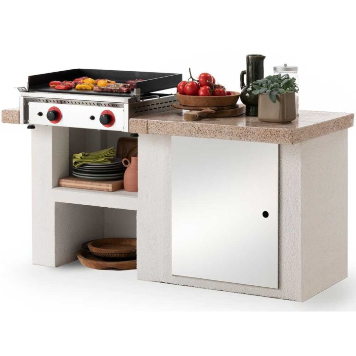 Palazzetti PRO 60 kaasukäyttöinen plancha, 6,4 kW, 60 × 50 cm