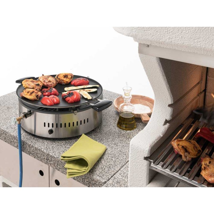 Palazzetti Fiesta kaasukäyttöinen plancha, 5,2 kW, Ø 42 cm