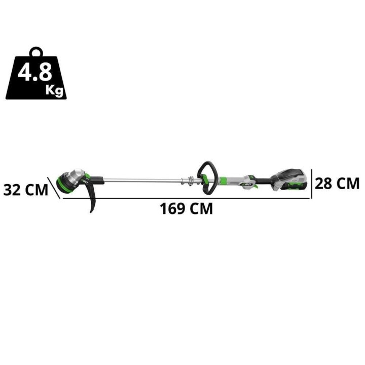 EGO ST1400 E-ST akkuraivaussaha, 56 V, 2 × 2,5 Ah