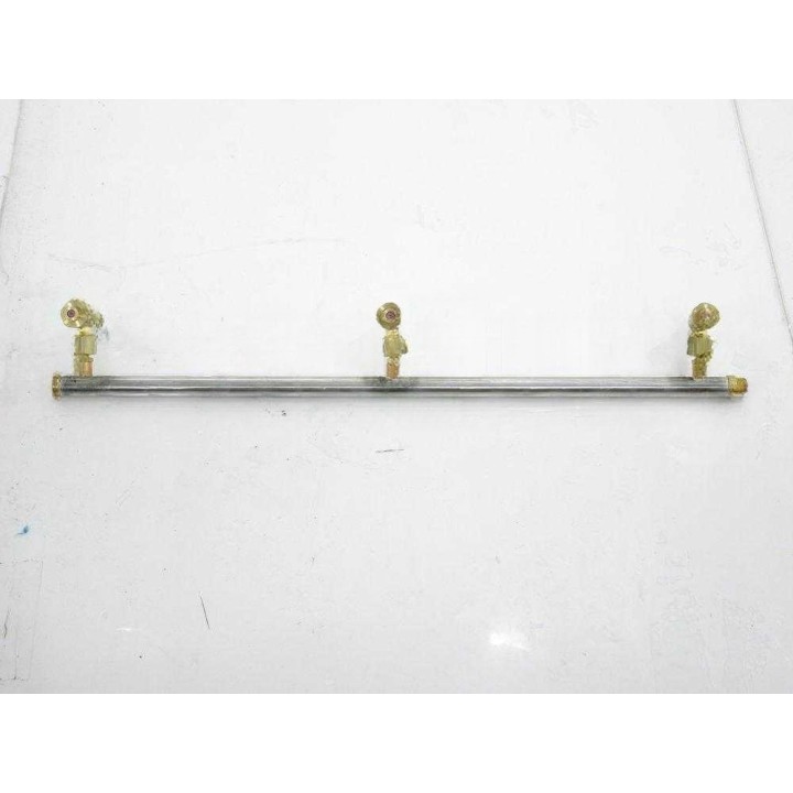 Ruostumattomat ruiskutusvarret 3+3, messinkiset perhossuuttimet, 70 cm