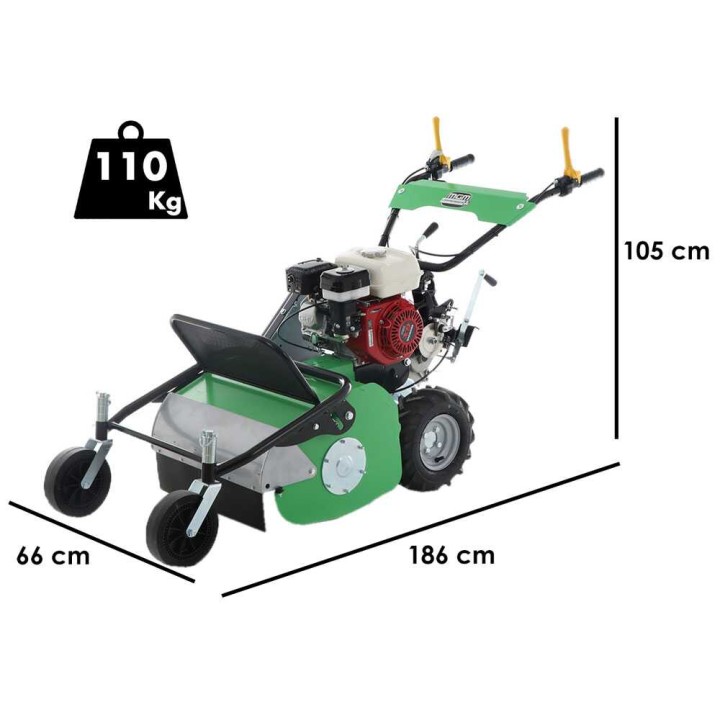 Lampacrescia MGM TTR560 vasaraleikkuri, Honda GX160, 50 cm, 5,5 HP