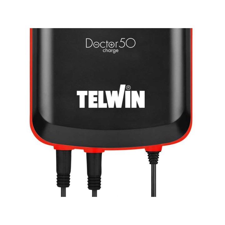 Telwin Doctor Charge 50 akkulaturi ja ylläpitolaite, 6/12/24 V, LCD-näyttö