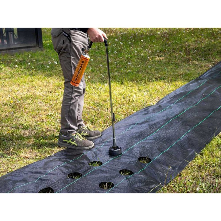 Kemper 1047FT lämpöleikkuri katemuoveille, 10 cm, alumiini, kaasupullo sisältyy