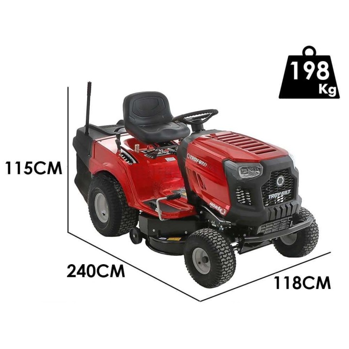 Horse 105T-R ajoleikkuri, hydrostaattinen vaihteisto, 105 cm, 22 HP, 240 l