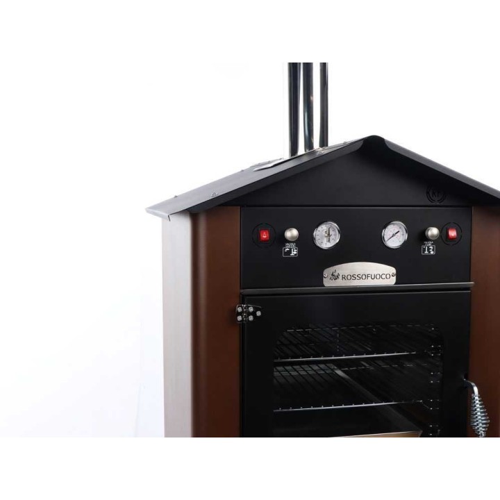 Rossofuoco Raggio 80 puulämmitteinen ulkouuni, 3 paistotasoa, 266 kg