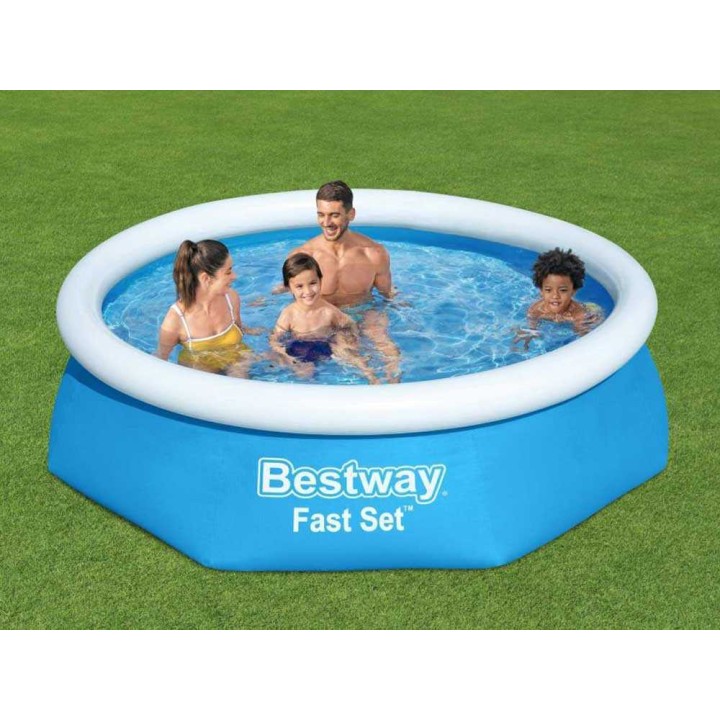 Bestway Fast Set 57448 puhallettava uima-allas, Ø244 × 61 cm, 1 880 l