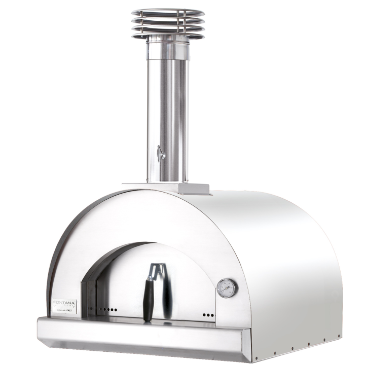 Fontana Margherita INOX puulämmitteinen pizzauuni 60 60 cm ruostumaton teräs