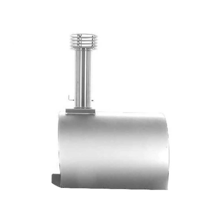 Fontana Margherita INOX -puulämmitteinen pizzauuni, 60 × 60 cm, ruostumaton teräs