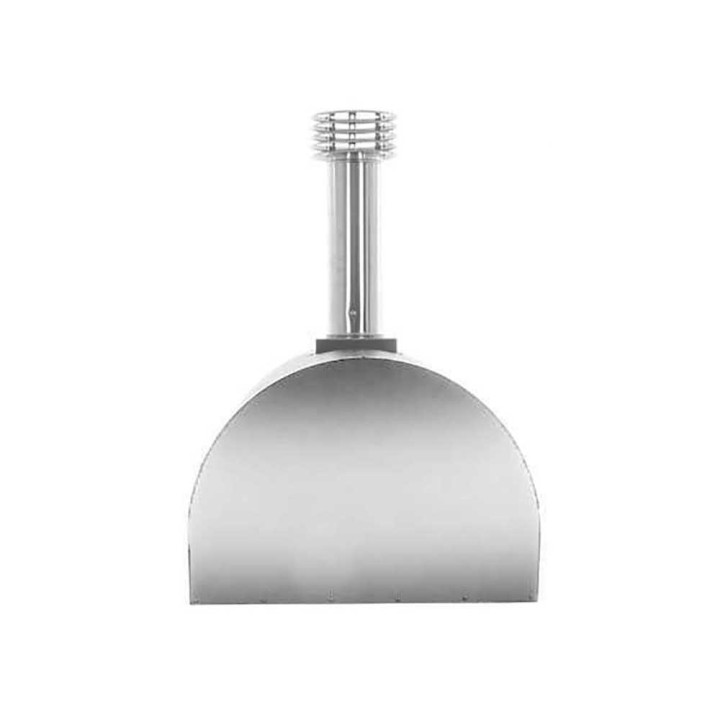 Fontana Margherita INOX -puulämmitteinen pizzauuni, 60 × 60 cm, ruostumaton teräs