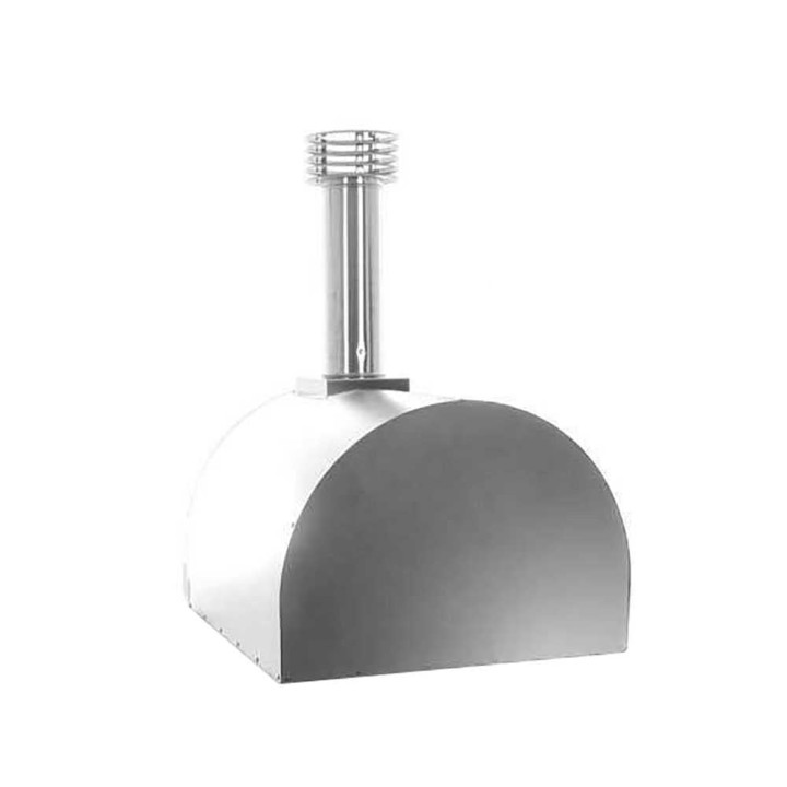Fontana Margherita INOX -puulämmitteinen pizzauuni, 60 × 60 cm, ruostumaton teräs