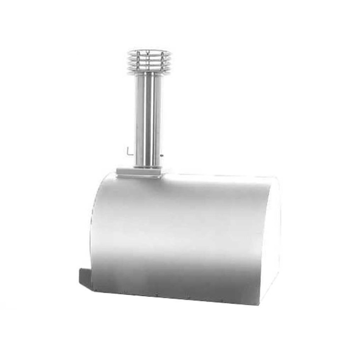 Fontana Margherita INOX -puulämmitteinen pizzauuni, 60 × 60 cm, ruostumaton teräs
