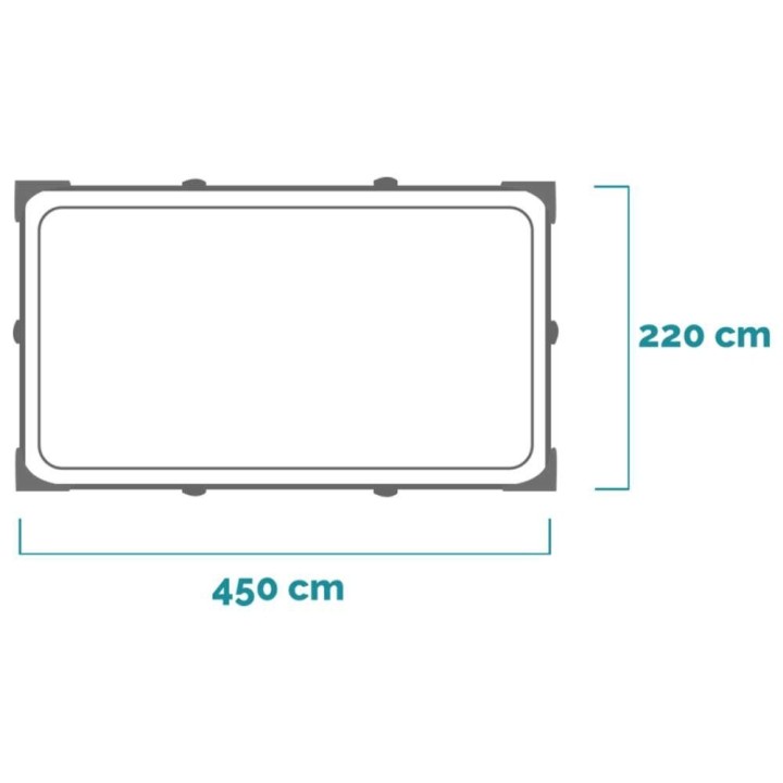 Intex Rectangular Frame 28273NP runkoallas, 450 × 220 × 84 cm, 7 127 l