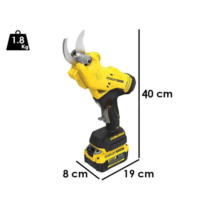 Stanley SFMCPP32M1-QW sähköoksasakset, 20 V, 4 Ah, 32 mm
