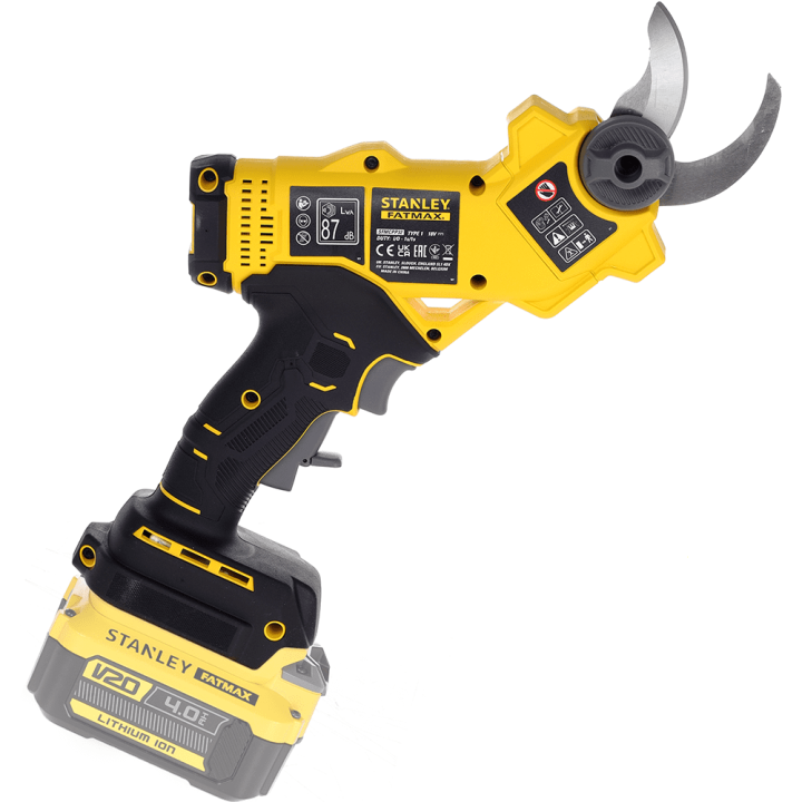 Stanley SFMCPP32M1 QW akkukäyttöiset oksasakset 32 mm 20 V ilman akkua ja laturia