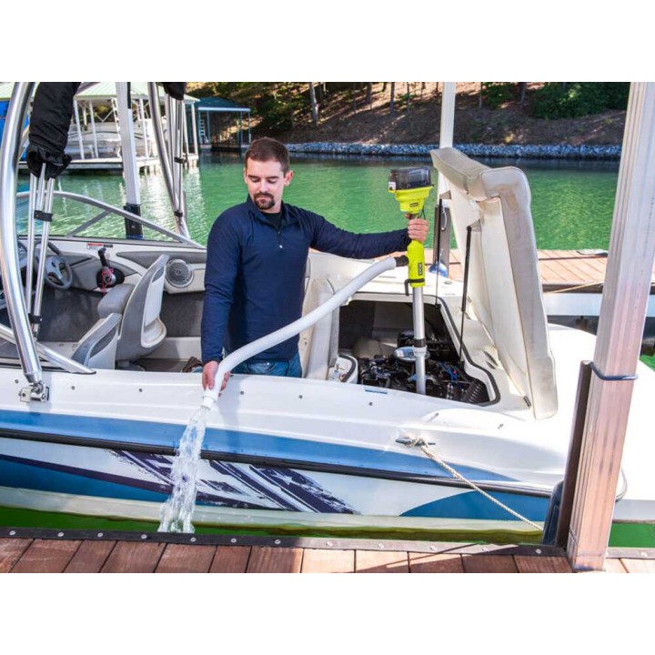 Ryobi RY18STPA-0 uppopumppu kirkkaalle vedelle, 18 V, 3 360 l/h