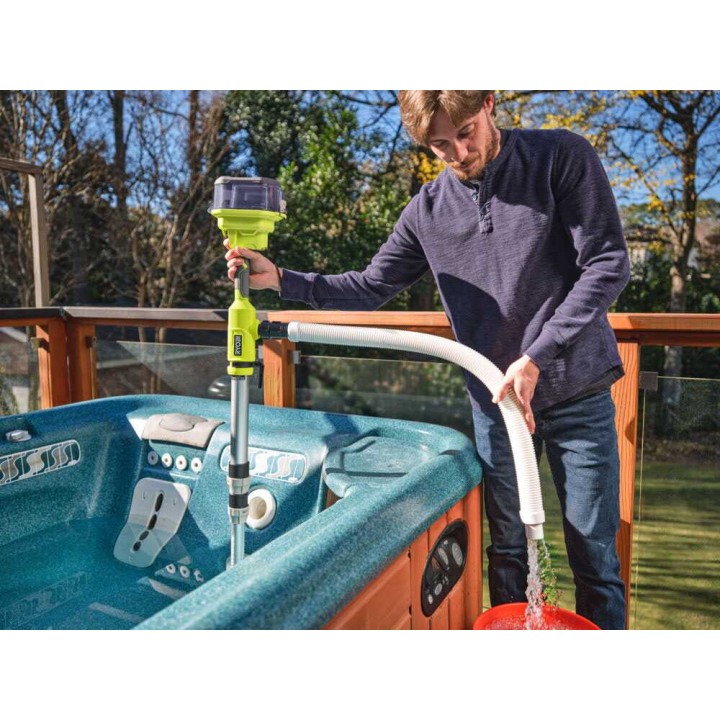 Ryobi RY18STPA-0 uppopumppu kirkkaalle vedelle, 18 V, 3 360 l/h