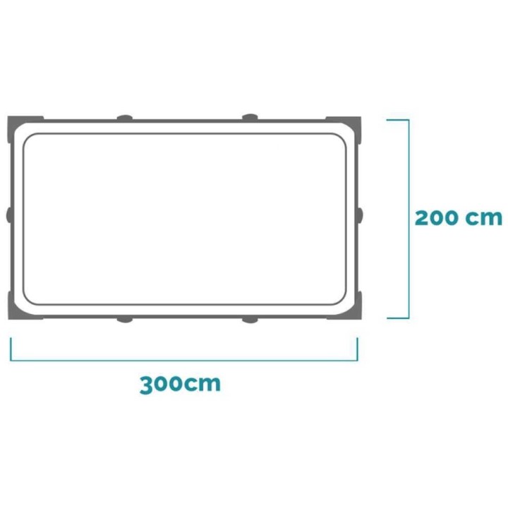 Intex Rectangular Frame 28272NP uima-allas, 300 × 200 × 75 cm, 3 834 l