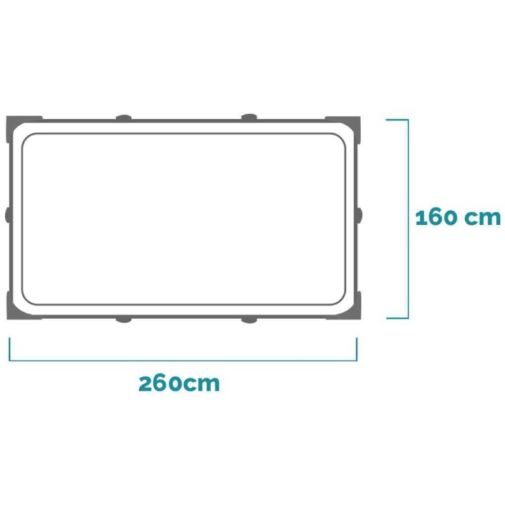 Intex 28271NP suorakaiteen muotoinen uima-allas, 260 × 160 × 65 cm, 2 282 l