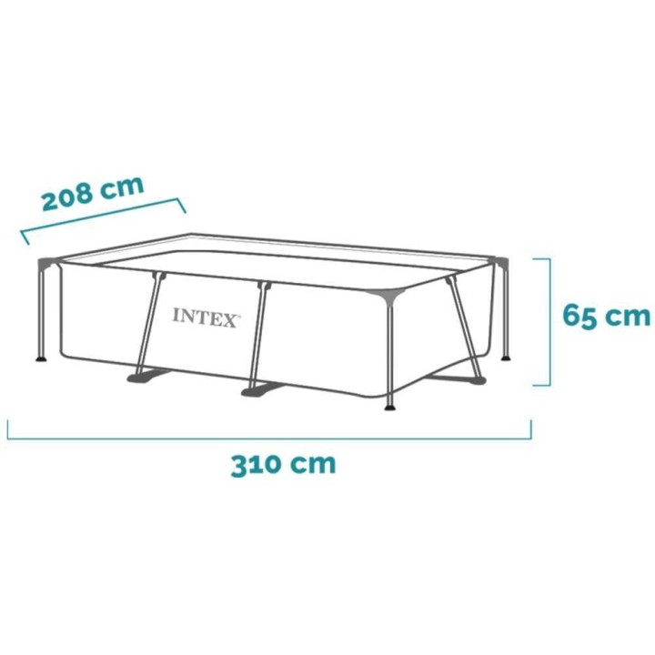 Intex 28271NP suorakaiteen muotoinen uima-allas, 260 × 160 × 65 cm, 2 282 l