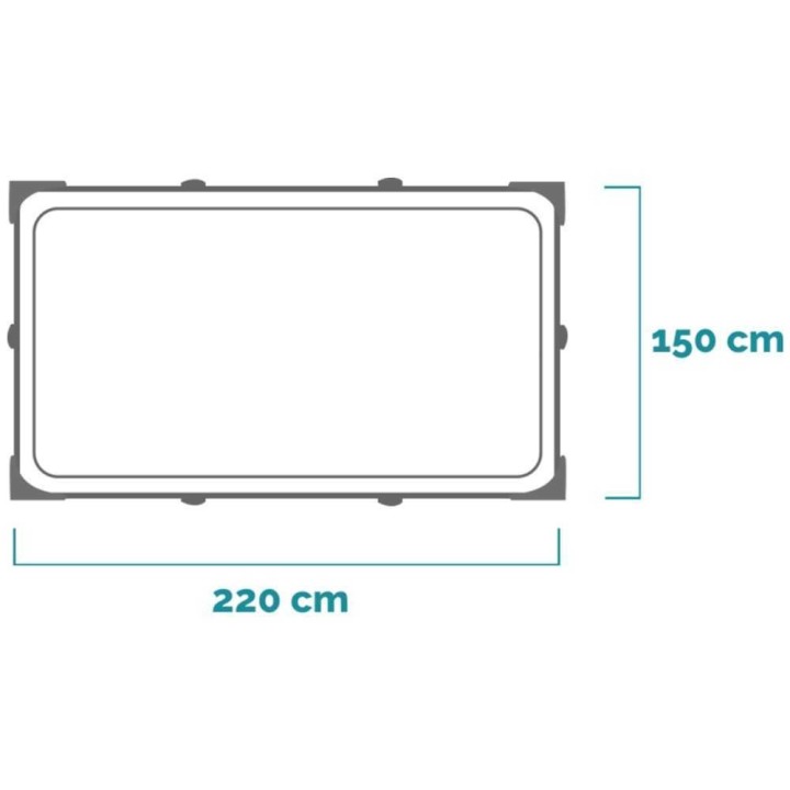 Intex Rectangular Frame 28270NP allas, 220 × 150 × 60 cm, 1 662 l