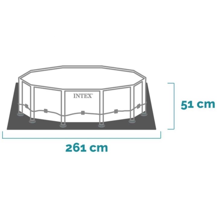 Intex Metal Frame 28205NP pyöreä uima-allas, 244 × 51 cm, 1 828 l