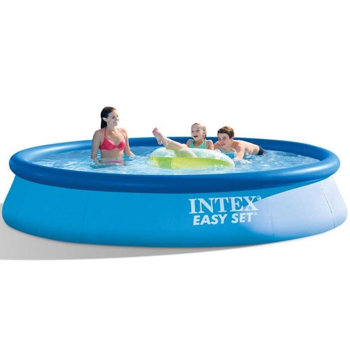 Intex Easy Set 28143NP puhallettava uima-allas, Ø396 × 84 cm, 7–8 hengelle