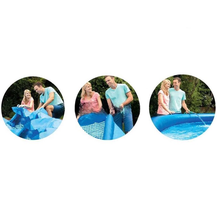 Intex Easy Set 28143NP puhallettava uima-allas, Ø396 × 84 cm, 7–8 hengelle