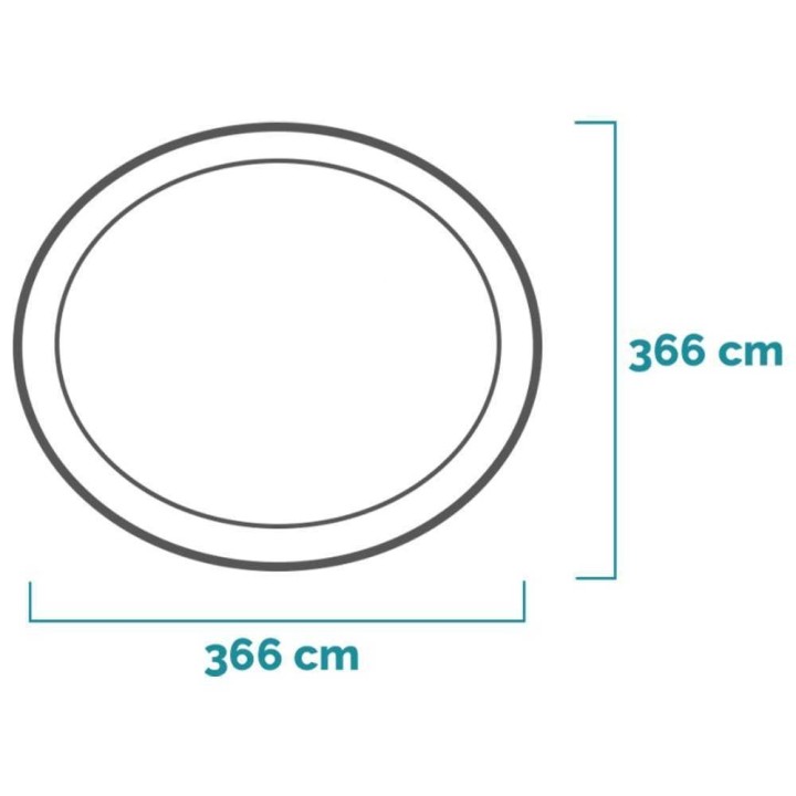 Intex Easy Set 28130NP puhallettava uima-allas, 366 × 76 cm, sininen