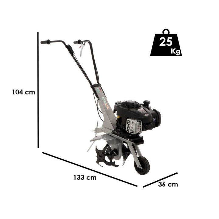 AGRI 2 -jyrsin, Briggs & Stratton 450 OHV, 36 cm, 1 nopeus